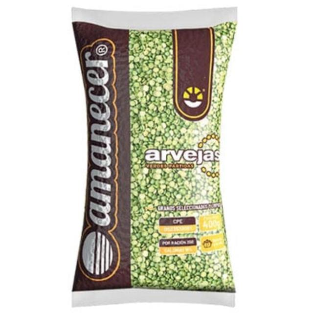 BULTO ARVEJAS VERDES AMANECER 20x400GR