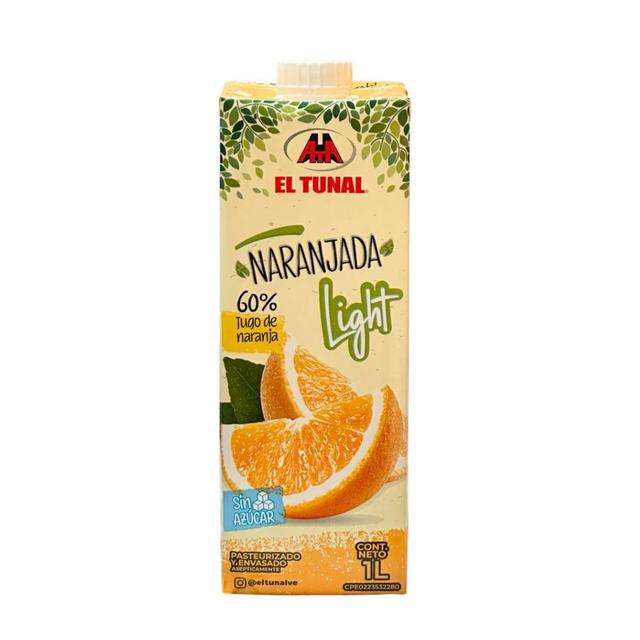 CAJA NARANJADA LIGHT EL TUNAL 12x1LT