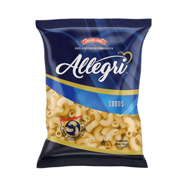 BULTO PASTA ALLEGRI CODO 12x1KG